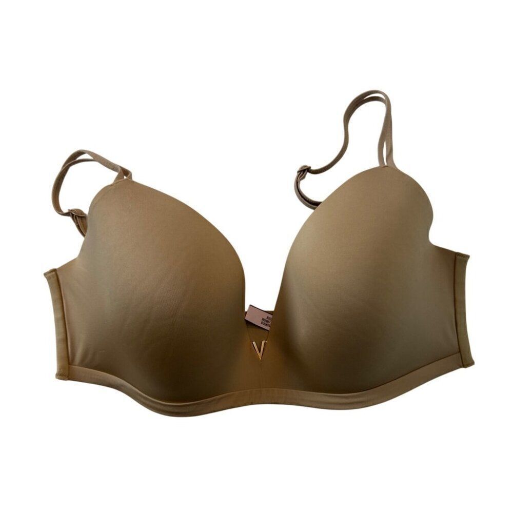 Victorias Secret Padded No-Wire Bra 34DD Beige